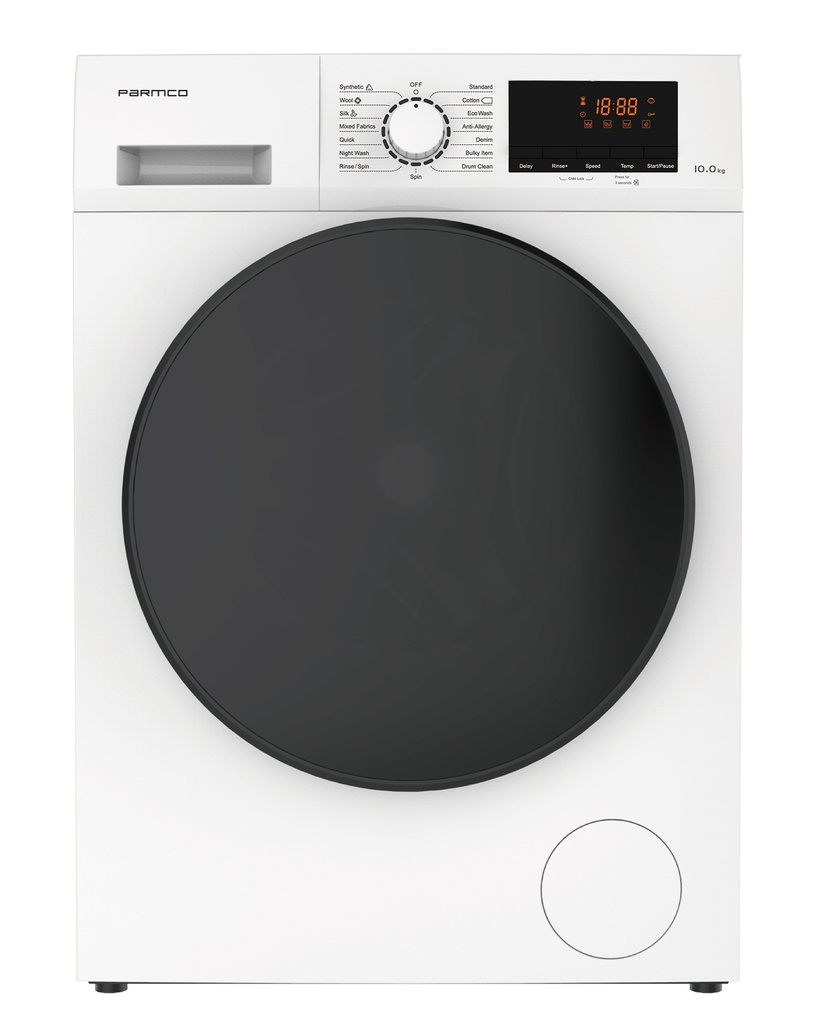 WASHING MACHINE 10KG WHITE FRONTLOAD