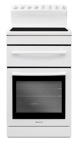 [FS54CER] FREESTANDING STOVE 54CM WHITE CERAMIC