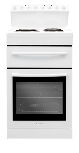 [FS54R] FREESTANDING STOVE 54CM WHITE RADIANT