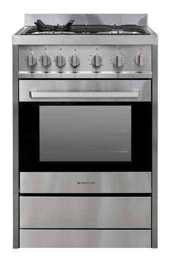 [FS 600-GAS GAS] FREESTANDING STOVE 600MM STAINLESS FULL GAS