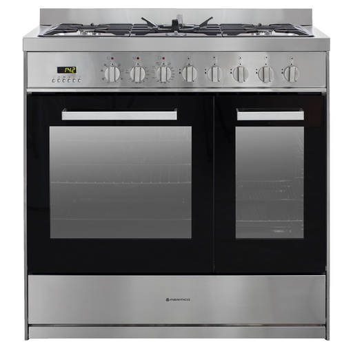 [FS9S-5-3] FREESTANDING STOVE 900MM STAINLESS GAS 1.5OVEN