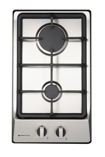 [HO-1-2S-2G] GAS COOKTOP 300MM STAINLESS 2BURNER