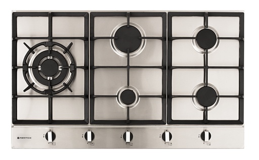 [HO-2-9S-4GW] GAS COOKTOP 900MM STAINLESS 4BURNER+WOK